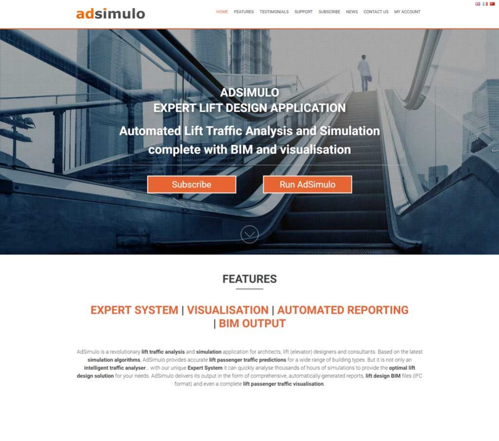 AdSimulo website